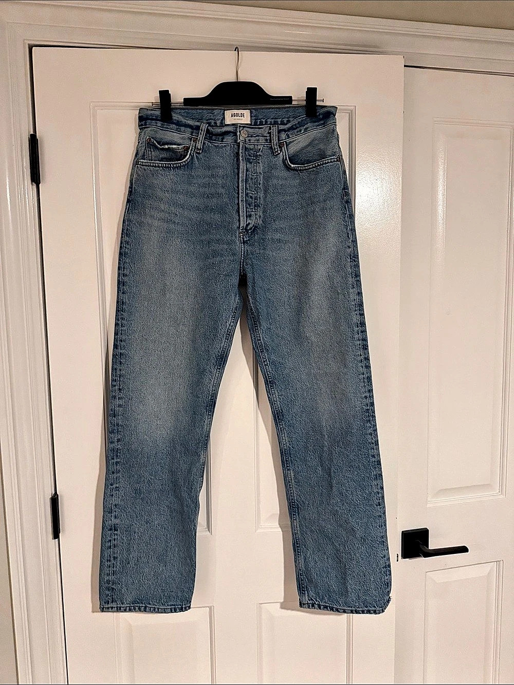 AGOLDE 90's Pinch Waist High Rise Straight Leg Jeans Straight Leg Jeans Blue